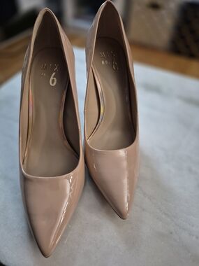 Mix No. 6 Blush Patent Pointed-Toe Pumps